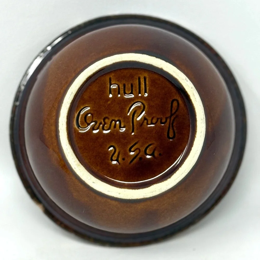 Hull Brown Drip Glaze 5 3/8